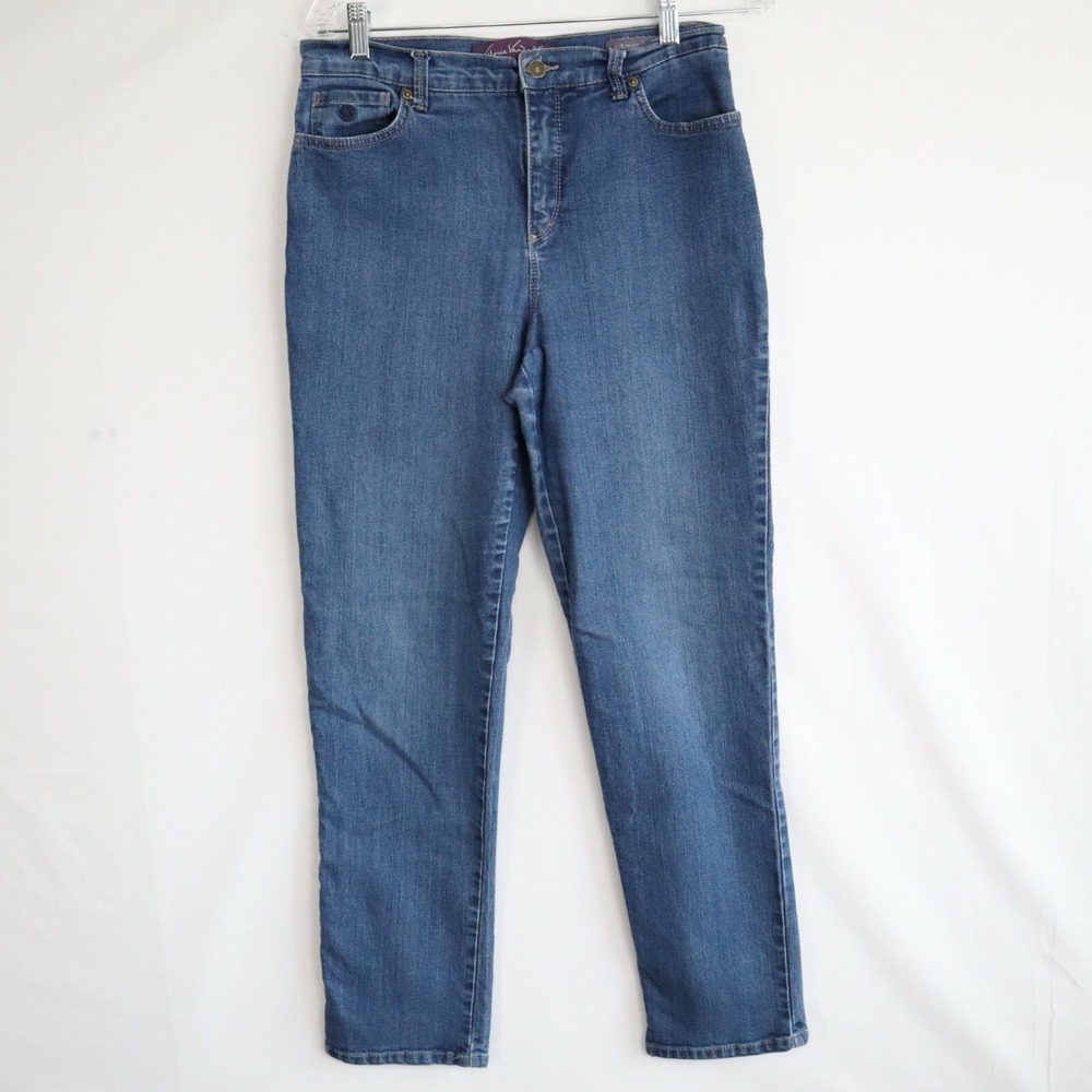 Gloria Vanderbilt‎ Jeans Womens 8 Amanda 5-Pocket Stretch Flex Denim Blue